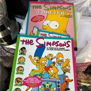 The Simpsons Forever! Guide Book - Pink & Teal Cover